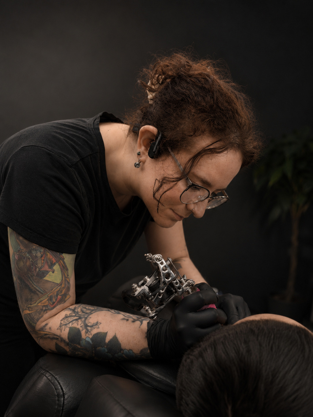 Placeholder portrait — replace with a photo of Liz, tattoo artist at Studio 21 Tattoo Yerevan specializing in American traditional tattoos.
